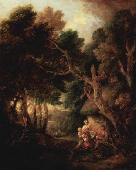 Thomas Gainsborough Pfeiferauchender Bauer vor der Huttentur Sweden oil painting art